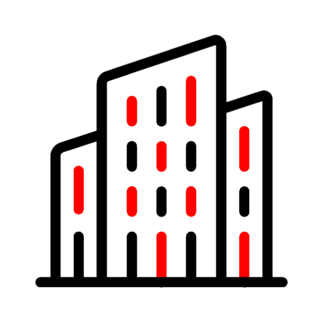 Animation bâtiment immeuble tertiaire